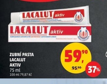 ZUBINÍ PASTA LACALUT AKTIV