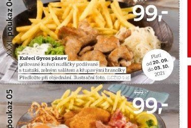 Kuřecí Gyros pánev