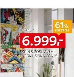 Skříň s posuvnými dveřmi