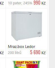 Mraz.box Ledor 200 litrů