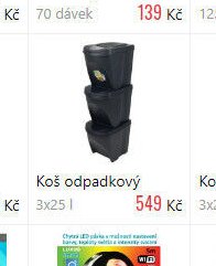 Koš odpadkový 3x25 l