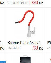 Baterie Fala dřezová flexibilní