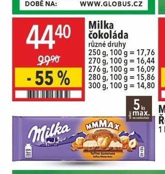 Milka čokoláda