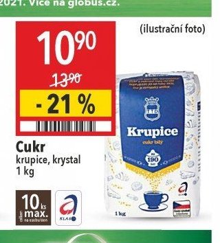 Cukr krupice, krystal
