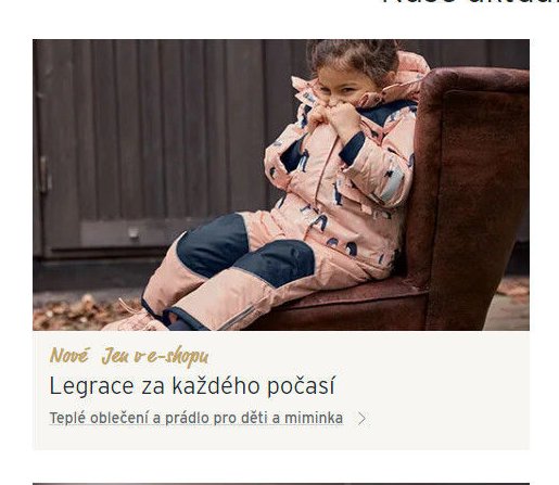 Legrace za každého počasí - Teplé oblečení a prádlo pro děti a miminka