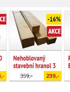 Nehoblovaný stavební hranol 3 - UNI HOBBY akcniletaky.com