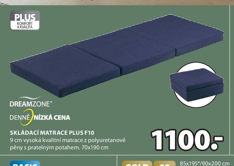 Skládací matrace PLUS F10 - Jysk akcniletaky.com
