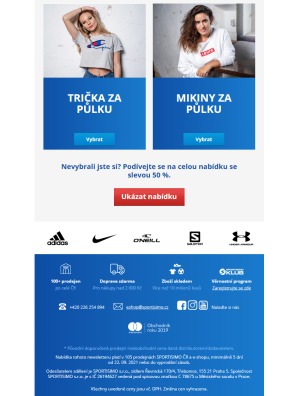akční leták Sportisimo 22.9.2021-27.9.2021