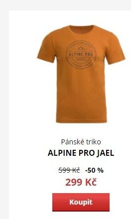 Pánské triko ALPINE PRO JAEL