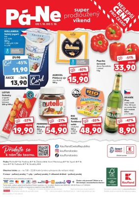 akční leták Kaufland 29.9.2021-5.10.2021