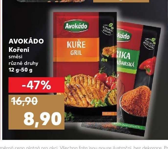 AVOKÁDO Koření směsi