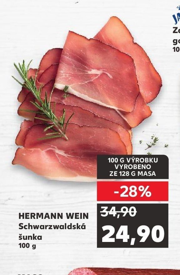 Hermann Wein Schwarzwaldská šunka 100 g