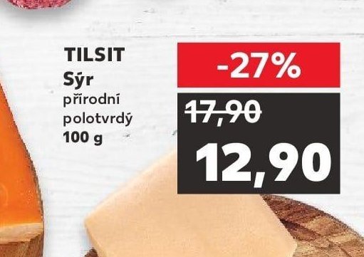 Tilsit Sýr přírodní polotvrdý 100 g