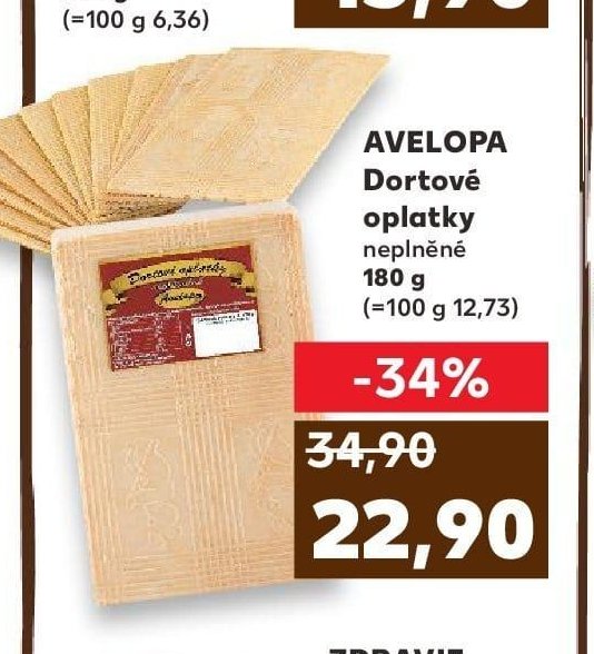 AVELOPA Dortové oplatky