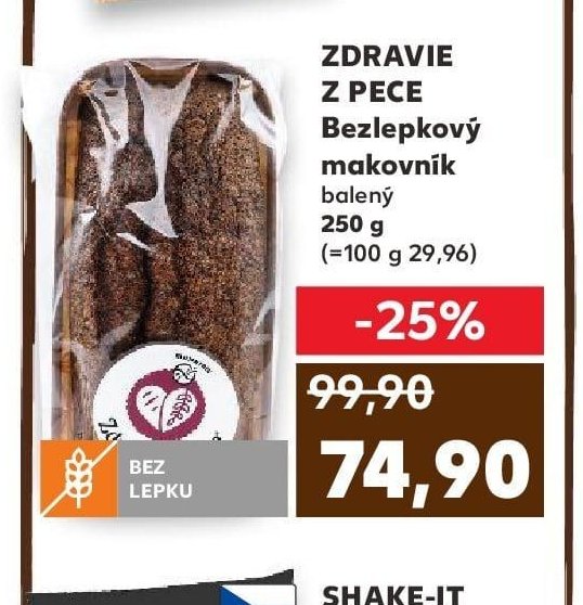ZDRAVIE Z PECE Bezlepkový makovník