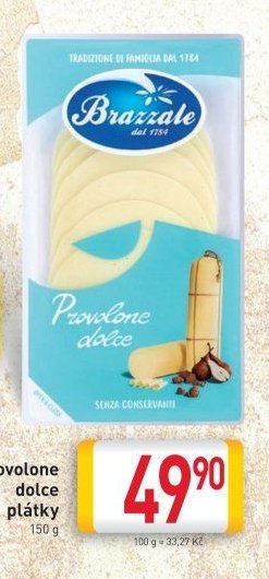 Brazzale Provolone dolce plátky