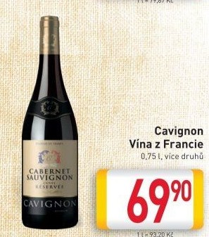 Víno Cavignon - BILLA akcniletaky.com