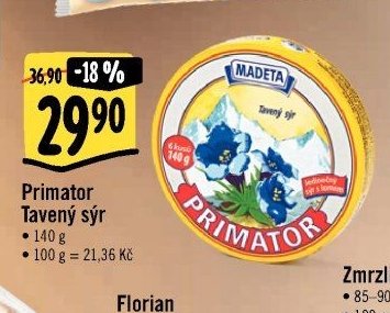 Madeta Primator Tavený sýr
