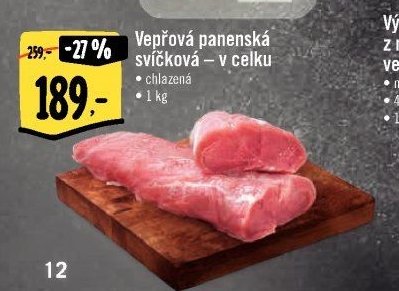 Vepřová panenská svíčková