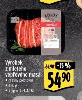 Výrobek z mletého vepřového masa