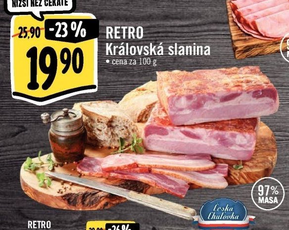 RETRO Královská slanina