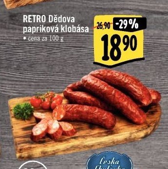 RETRO Dědova papriková klobása