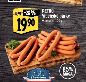 RETRO Vídeňské párky