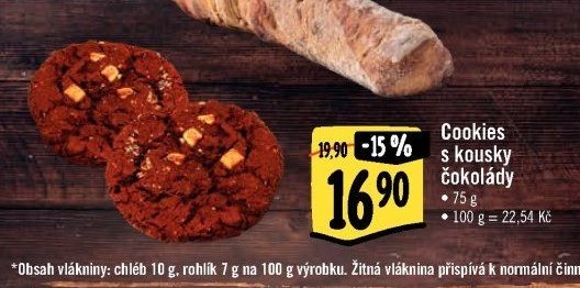 Cookies s kousky čokolády