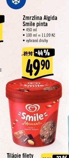 Zmrzlina Algida Smile pinta 450 ml