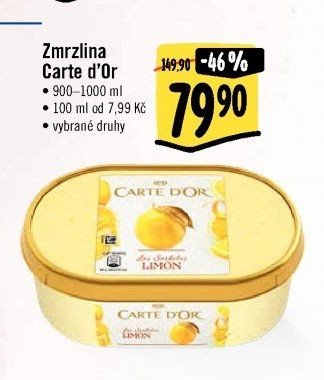 Zmrzlina Carte d'Or 900–1000 ml