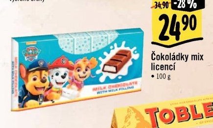 Čokoládky mix licencí
