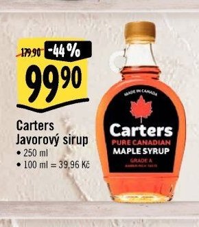 Carters Javorový sirup