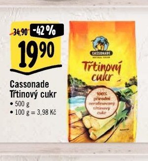 Cassonade Třtinový cukr