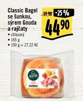 Bagel obložený Albert Fresh Bistro