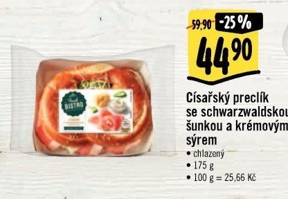 Císařský preclík Albert Fresh Bistro