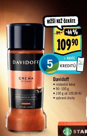 Instantní kávy Davidoff