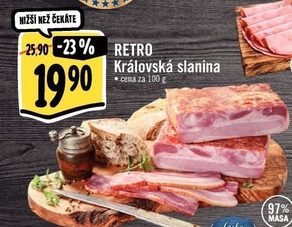 Královská slanina Albert Retro