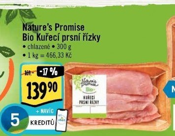 Kuřecí prsní řízky bio Nature'