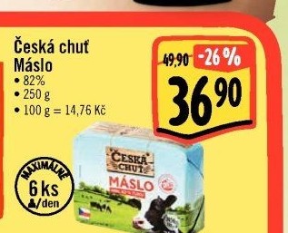 Máslo Česká chuť
