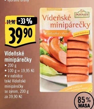 Minipárečky vídeňské Ponnath