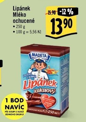 Nápoj mléko ochucené Lipánek