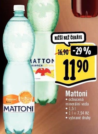 Ochucená voda Mattoni