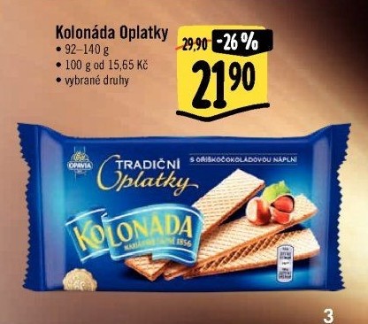 Oplatky Kolonáda Opavia