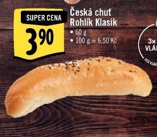 Rohlík Klasik Česká chuť