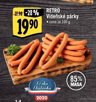 Vídeňské párky Albert Retro