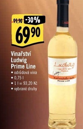 Vína Prime Line Vinařství Ludwig