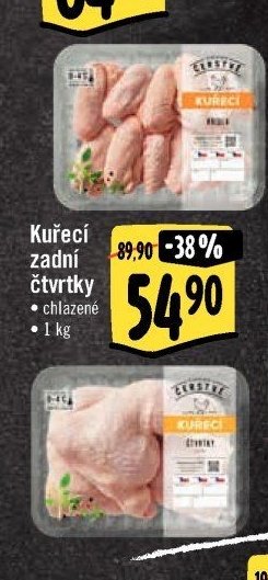 Kuřecí zadní čtvrtky