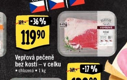 Vepřová pečeně bez kosti - v celku