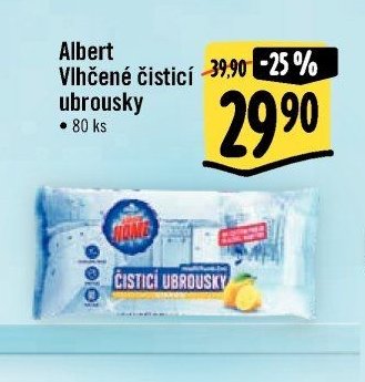 Albert Vlhčené čistící ubrousky