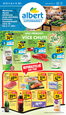 akční leták Albert 29.9.2021-5.10.2021